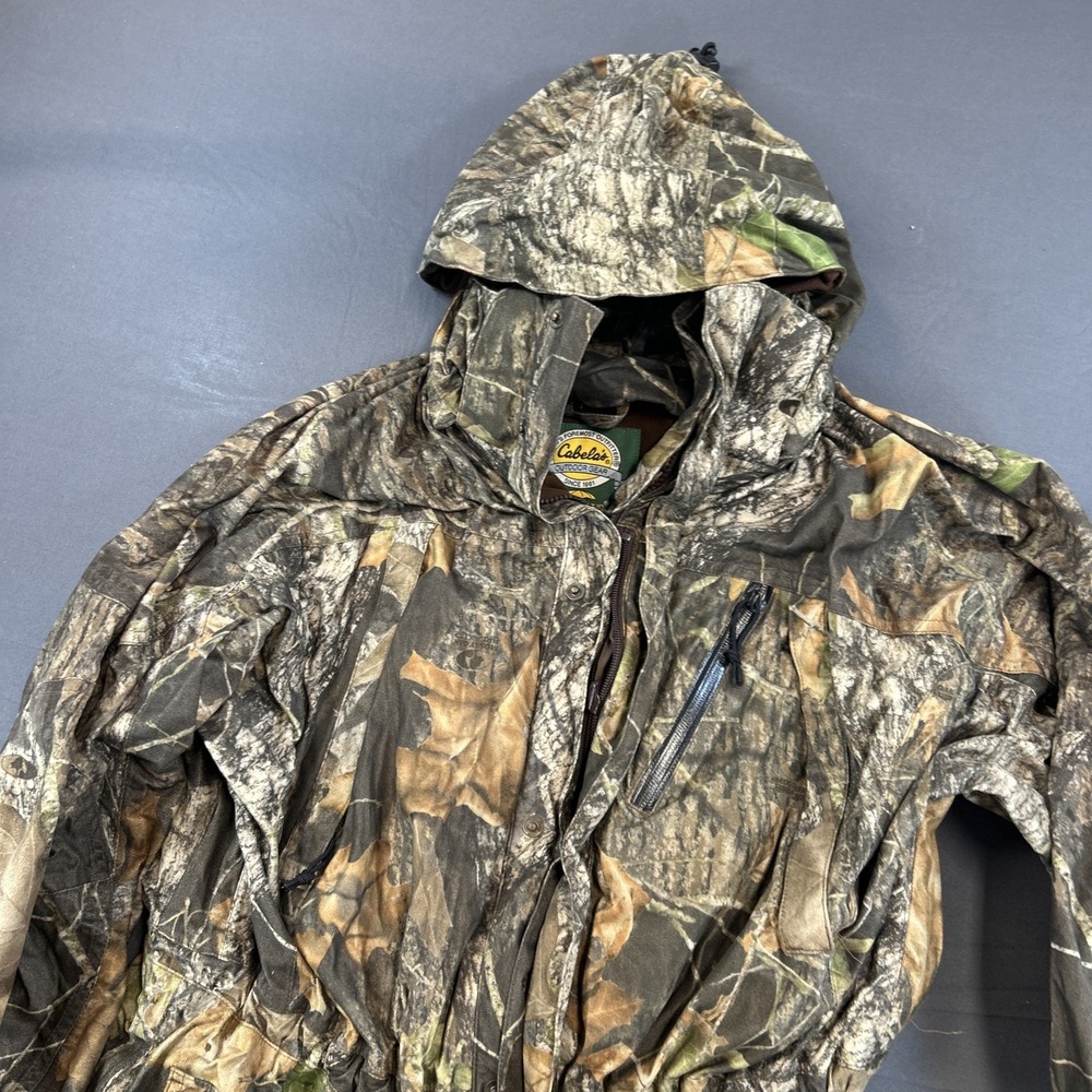 Cabela's Jacket Mens Large Advantage Timber Camouflage Outdoors Hunting Hoodie